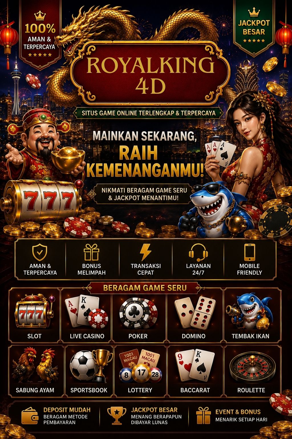 Banner utama Royal King 4D